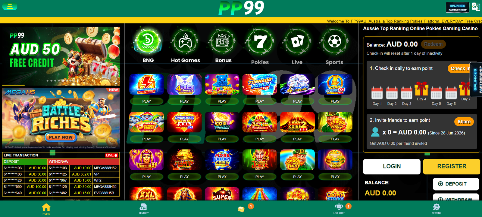 pp99 casino australia